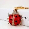 Elegant necklace - with red enamel ladybugNecklaces