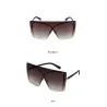 Modische Oversized-Sonnenbrille - quadratisch - randlos - UV400
