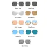 Modische übergroße eckige Sonnenbrille - retro big halbrandlos