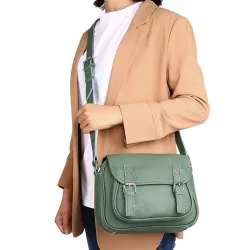 Elegante Umhängetasche - echtes Leder