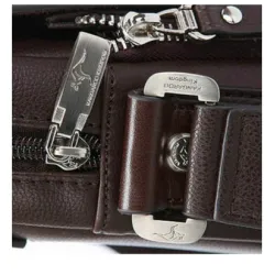 Vintage shoulder / crossbody leather bag - wide - 34 * 24 * 8cmBags