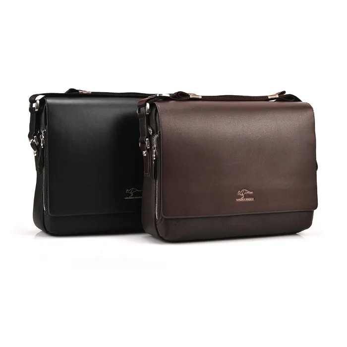 Vintage Schulter- / Crossbody-Ledertasche - breit - 34 * 24 * 8cm