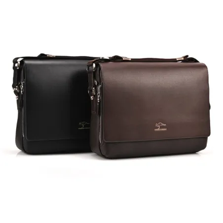 Vintage Schulter- / Crossbody-Ledertasche - breit - 34 * 24 * 8cm