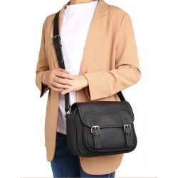 Elegante Umhängetasche - echtes Leder