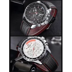 Fashionable men's watch - Quartz - waterproof - leather strapWatches