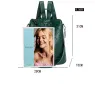 Eleganter Lederrucksack - multifunktionale Umhängetasche