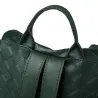 Eleganter Lederrucksack - multifunktionale Umhängetasche