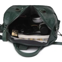 Eleganter Lederrucksack - multifunktionale Umhängetasche