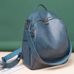 Multifunktionaler Rucksack - modische Umhängetasche aus Leder