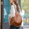 Multifunktionaler Rucksack - modische Umhängetasche aus Leder