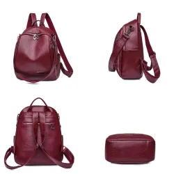 Multifunktionaler Rucksack - modische Umhängetasche aus Leder