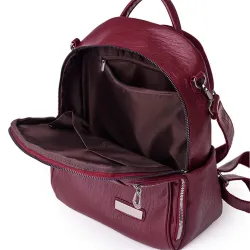 Multifunktionaler Rucksack - modische Umhängetasche aus Leder