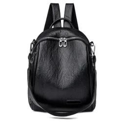 Multifunktionaler Rucksack - modische Umhängetasche aus Leder