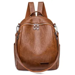 Multifunktionaler Rucksack - modische Umhängetasche aus Leder