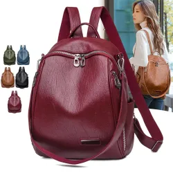Multifunktionaler Rucksack - modische Umhängetasche aus Leder
