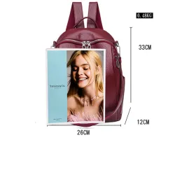 Multifunktionaler Rucksack - modische Umhängetasche aus Leder