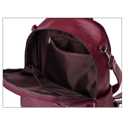 Multifunktionaler Rucksack - modische Umhängetasche aus Leder