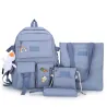 Rucksack – Federmäppchen – Umhängetasche – Handtasche – mit Tieranhänger als Schlüsselanhänger – 4-teiliges Set