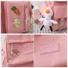Rucksack – Federmäppchen – Umhängetasche – Handtasche – mit Tieranhänger als Schlüsselanhänger – 4-teiliges Set