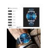 CRRJU – luxuriöse blaue Uhr – Quarz – Edelstahl – wasserdicht