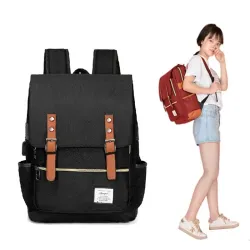 Vintage backpack - 15.6" laptop bag - USB charging portBackpacks