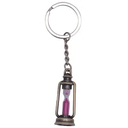Metal lamp - hourglass - keychainKeyrings