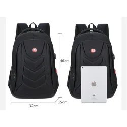 Modischer Rucksack - 15,6-Zoll-Laptoptasche - USB-Ladeanschluss