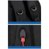 Modischer Rucksack - 15,6-Zoll-Laptoptasche - USB-Ladeanschluss