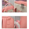 Trendiges Leinentaschen-Set - Rucksack - Umhängetasche - Handtasche - Federmäppchen - kleines Täschchen - 5-tlg
