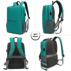 Multifunktionaler Rucksack - 15,6-Zoll-Laptoptasche - Diebstahlschutz - USB-Ladeanschluss - Wasserdicht