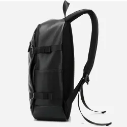 Modischer Lederrucksack - 15,6 Zoll Laptoptasche - Kopfhörerloch - Wasserdicht