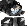 Modischer Lederrucksack - 15,6 Zoll Laptoptasche - Kopfhörerloch - Wasserdicht