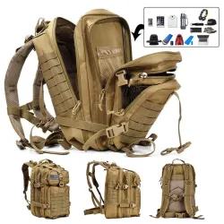 Trendiger Sportrucksack - großes Fassungsvermögen - wasserdicht - Bergsteigen - Wandern - Camping