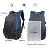 Modischer Rucksack - 15,6 Zoll Laptoptasche - USB-Ladeanschluss - Wasserdicht