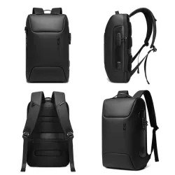 Multifunktionaler eleganter Rucksack - 15,6 Zoll Laptoptasche - Diebstahlschutz - USB-Ladeanschluss - Wasserdicht