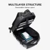 Modischer Rucksack - 15,6 Zoll Laptoptasche - Diebstahlsicherung - USB-Ladeanschluss - Wasserdicht