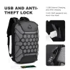 Modischer Rucksack - 15,6 Zoll Laptoptasche - Diebstahlsicherung - USB-Ladeanschluss - Wasserdicht