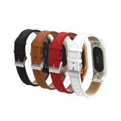 Leather wrist strap - for Xiaomi Mi Band watch - 3-4-5-6Smart-Wear