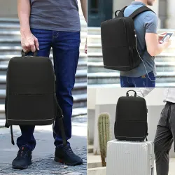 Multifunktionaler Rucksack - 15,6-Zoll-Laptoptasche - Diebstahlschutz - USB-Ladeanschluss - Wasserdicht
