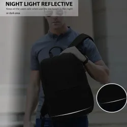 Multifunktionaler Rucksack - 15,6-Zoll-Laptoptasche - Diebstahlschutz - USB-Ladeanschluss - Wasserdicht
