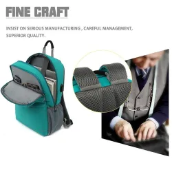 Multifunktionaler Rucksack - 15,6-Zoll-Laptoptasche - Diebstahlschutz - USB-Ladeanschluss - Wasserdicht