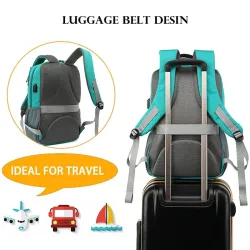 Multifunktionaler Rucksack - 15,6-Zoll-Laptoptasche - Diebstahlschutz - USB-Ladeanschluss - Wasserdicht