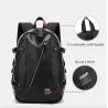 Modischer Lederrucksack - 15,6 Zoll Laptoptasche - Kopfhörerloch - Wasserdicht