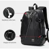 Modischer Lederrucksack - 15,6 Zoll Laptoptasche - Kopfhörerloch - Wasserdicht