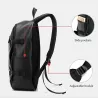 Modischer Lederrucksack - 15,6 Zoll Laptoptasche - Kopfhörerloch - Wasserdicht