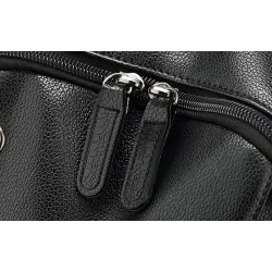 Modischer Lederrucksack - 15,6 Zoll Laptoptasche - Kopfhörerloch - Wasserdicht