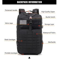 Trendy sports backpack - large capacity - waterproof - mountaineering - hiking - campingBackpacks