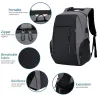 Modischer Rucksack - 15,6 Zoll Laptoptasche - USB-Ladeanschluss - Wasserdicht