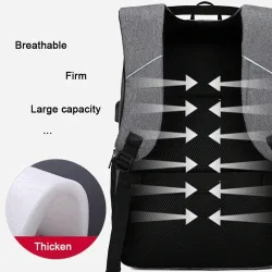 Modischer Rucksack - 15,6 Zoll Laptoptasche - USB-Ladeanschluss - Wasserdicht