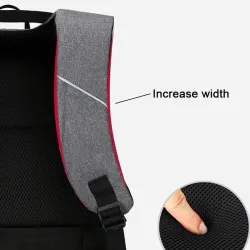 Modischer Rucksack - 15,6 Zoll Laptoptasche - USB-Ladeanschluss - Wasserdicht